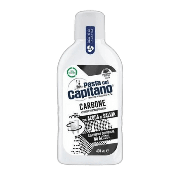 CAPITANO Carbone Mouthwash - 400ml | كابيتانو غسول فموي - 400 مل