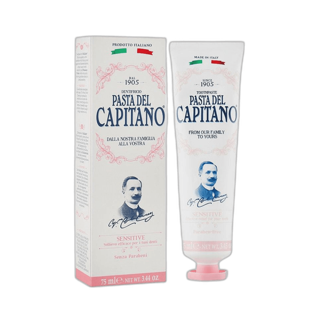 CAPITANO Sensitive Toothpaste - 75ml | كابيتانو معجون أسنان للأسنان الحساسة - 75 مل
