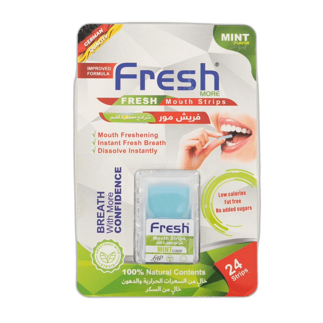 Fresh Breath Strips Confidence 24 Strips | فريش شرائط منعشة للفم بلنعناع ، تمنحك الثقة - 24 شريط