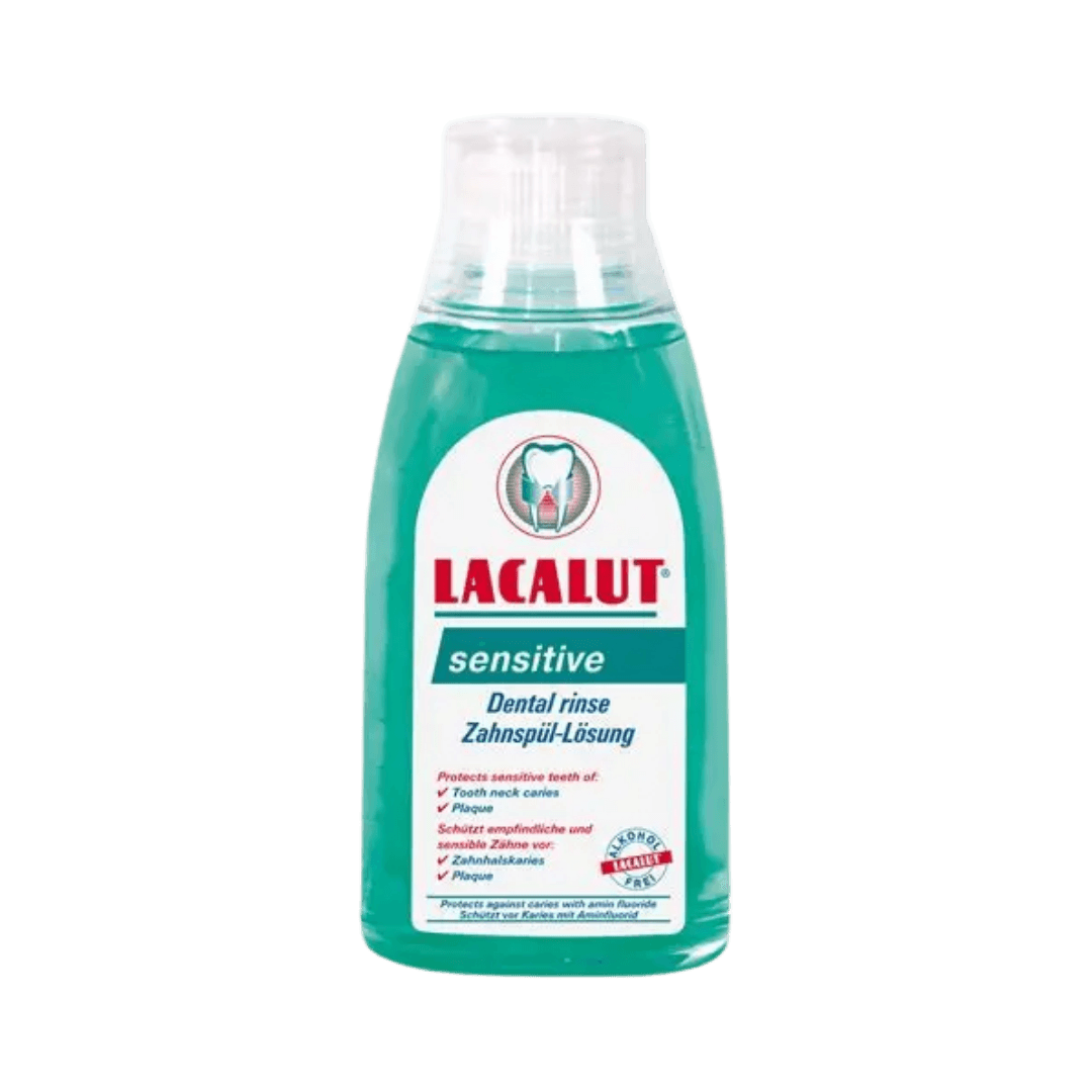 LACALUT Sensitive Dental Rinse - 300ml | لاكالوت غسول للعناية بالأسنان الحساسة - 300 مل