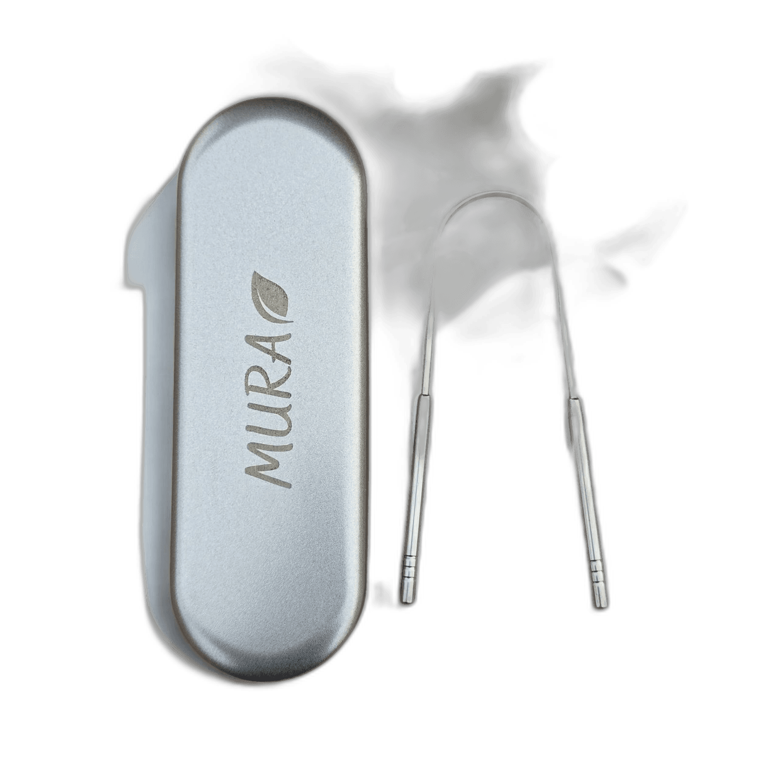 Mura Tongue Scraper With Metal Case / قاشطة اللسان مع علبة معدنية مورا