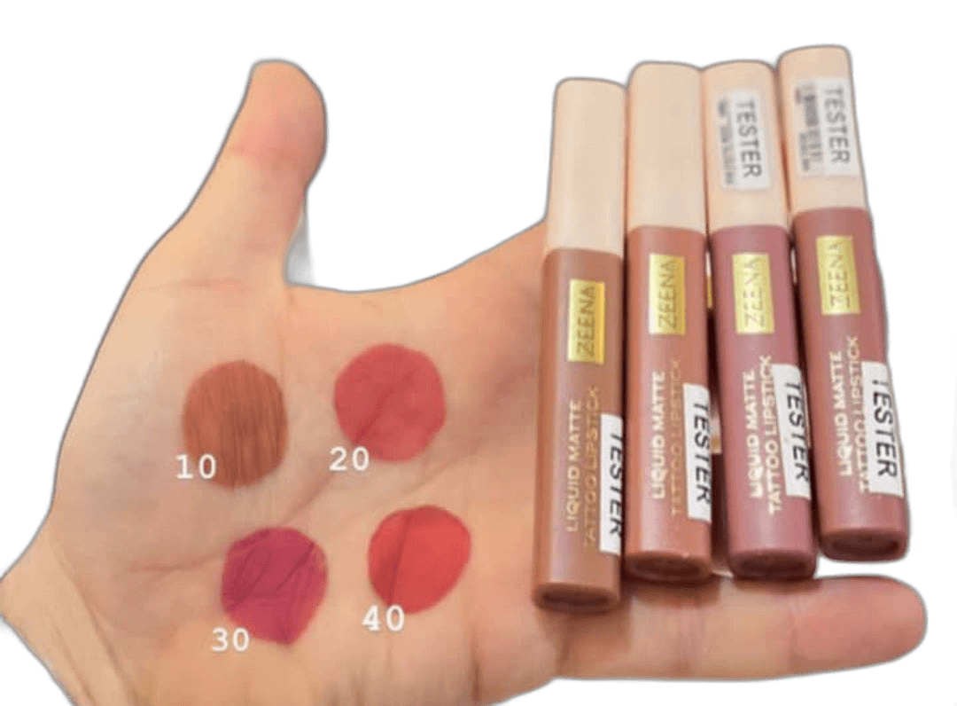 ZEENA Liquid Matte Tattoo Lipstick | زينا احمر شفاه سائل مات